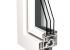 Ventana de PVC oscilobatiente 1600x1400 blanco, vidrio 4/16/4 B.E 