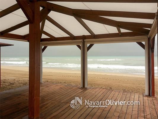 Interior carpa de 40 m2 para chiringuito