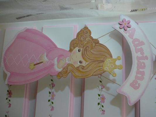 Silueta Princesa rosa