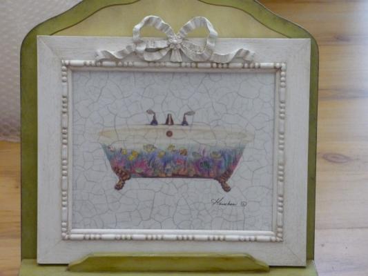 Cuadro bañera peces