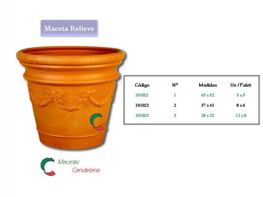 Maceta Relieve