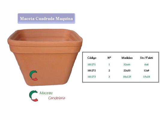 Maceta Cuadrada Máquina