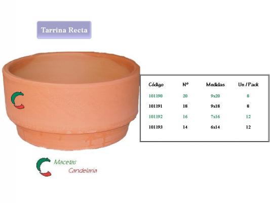 Tarrina Recta
