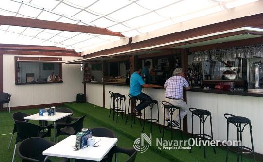 Chiringuito modular de madera. navarrolivier.com