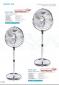 Ventilador Orbegozo de pie cromado
