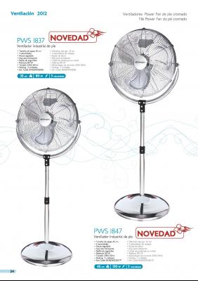 Ventilador Orbegozo de pie cromado