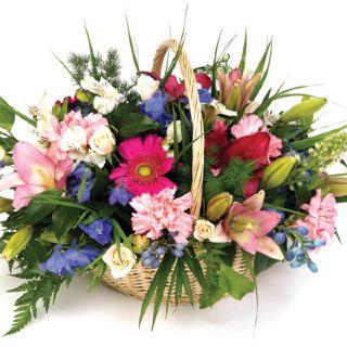 cesta de flores
