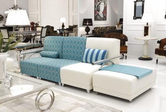 Sofá modular de 2.77 m. con brazos en aluminio modelo: 1698 COMPOSICIÓN 3 Sofá modular de 2.77 m. con brazos en aluminio modelo: 1698 COMPOSICIÓN 3