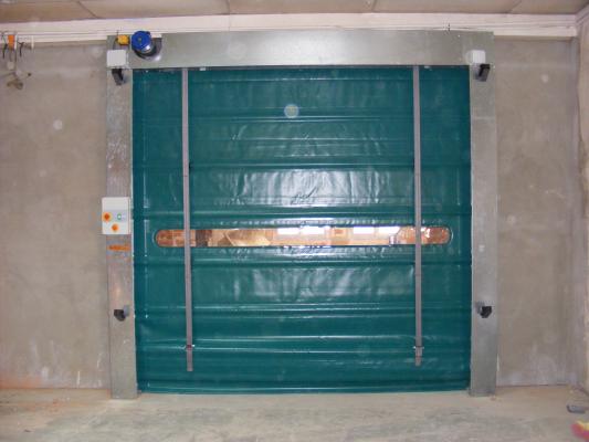 Puerta rápida apilable
