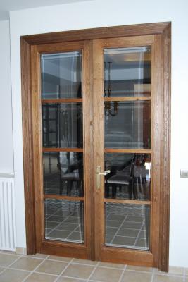 Puerta de interior con vidrio