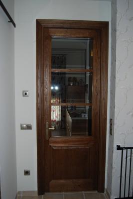 Puerta de interior con vidrio