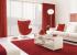 salon en rojo