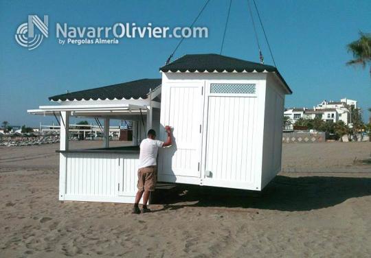 Montaje de caseta de madera