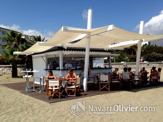 Chiringuito con pergola chill out
