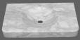 Lavabo en marmol Blanco Carrara