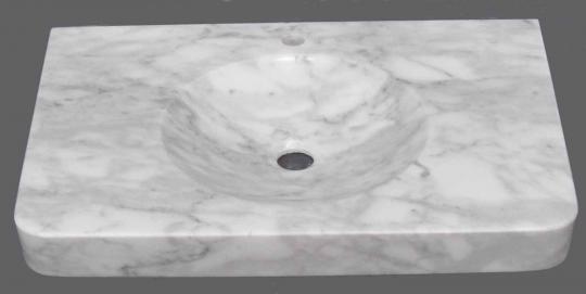 Lavabo en marmol Blanco Carrara