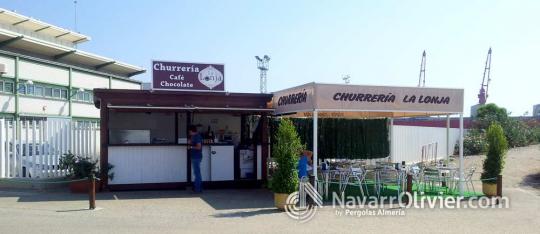 Caseta modular para churrería. Puerto de Garrucha, Almería.