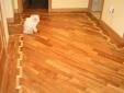 parquet de teca, terminación mate