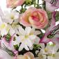 Todos los Santos. Ramo artificial flores camelias bicolor con liliums 60 1 - La Llimona Todos los Santos. Ramo artificial flores camelias bicolor con liliums 60 1 - La Llimona