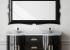 Mueble de baño Venezia 2 senos negro brillo.