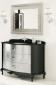 Mueble de baño Venezia combinado negro - plata brillo
