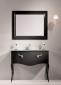 Mueble de baño Viena lacado alto brillo negro.