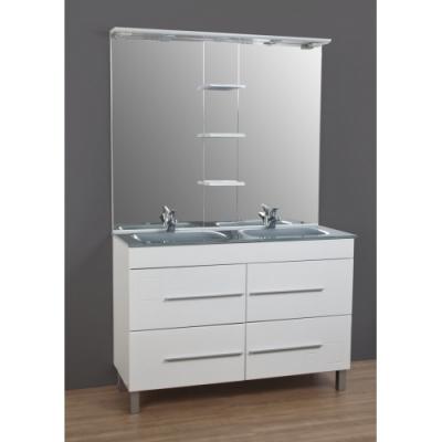 Conjunto mueble debaño malera duo 120 cm. blanco