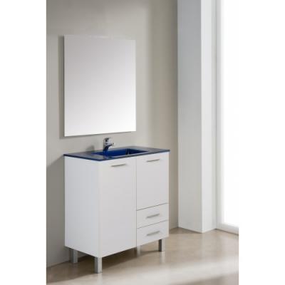 Conjunto mueble de baño sonajas 70 cm. blanco