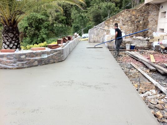 Pav.imento Terraza en ejecución