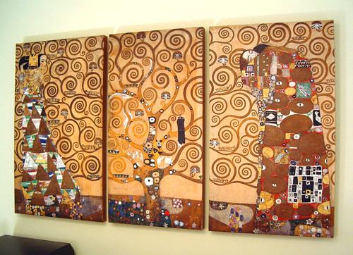 Triptico de Gustav KLIMT (VER PRECIOS en www.artisangallery.es)