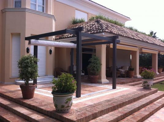 pergola con pilares 