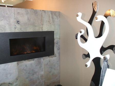 Decoracion frontis chimenea con piedra natural Stoneplus.
