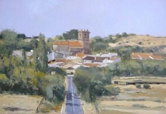 endrinal de la sierra, salamanca, oleo sobre lienzo
