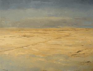 tierra de campos, oleo sobre lienzo