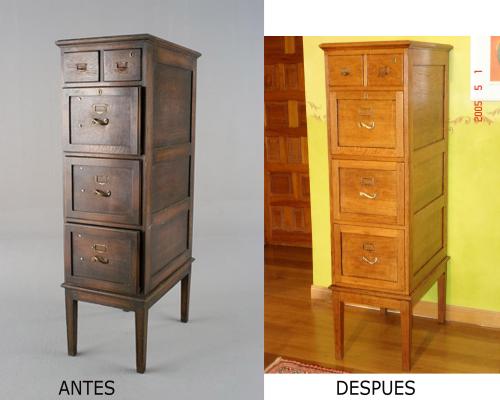 Restauración y desvelado de Archivador