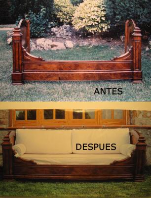 Reciclado cama Francesa siglo XIX en Canape