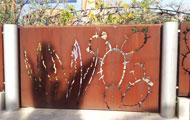 CORREDERA EN CHAPA CORTEN