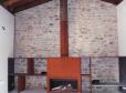chimenea y mueble en acero cortén