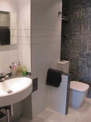 Sanitario discreto, lavabo de diseño