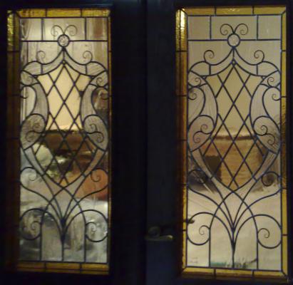 vitral incoloro estilo forja