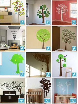 Adhesivos decorativos para paredes