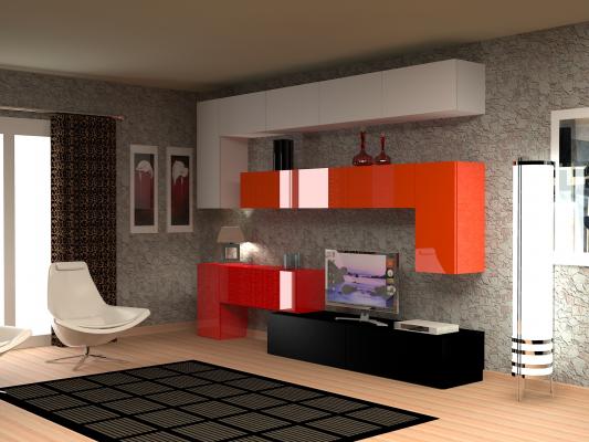 Salón moderno a medida TETRIS nº 3