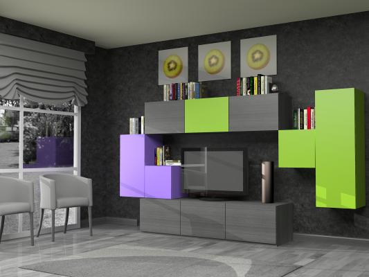 Salón moderno a medida TETRIS nº 11