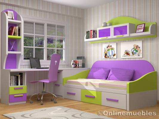 Dormitorio Juvenil tipo Elite nº 1 A