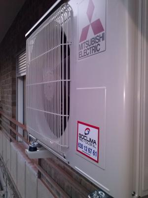 Split pared en vivienda