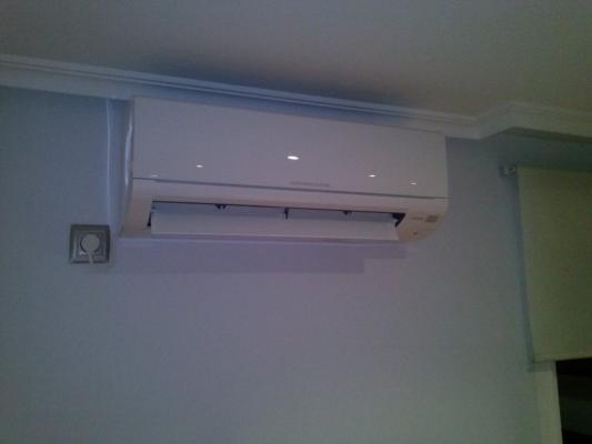 Split pared en vivienda