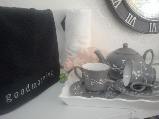 Juego de té Gris