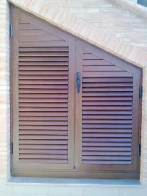 Armario de exterior, de aluminio madera