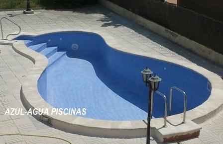 PISCINA DE OBRA CON ESCALERA