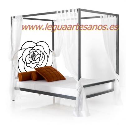 Dosel de forja FLOR-ROSA